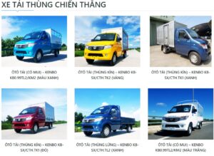 xe tải thùng chiến thắng kenbo