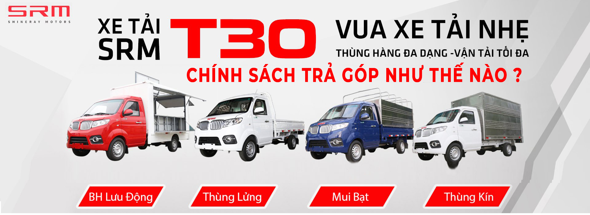 Mua xe tải Srm trả góp như thế nào